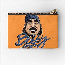 Bobby Lee Blue Beanie Illustration Zipper Pouch