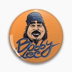 Bobby Lee Blue Beanie Illustration Pin