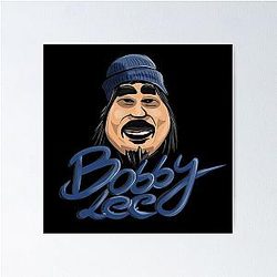 Bobby Lee With Blue Beanie Illustration Poster