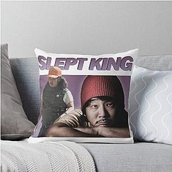 Bobby Lee Slept King Throw Pillow