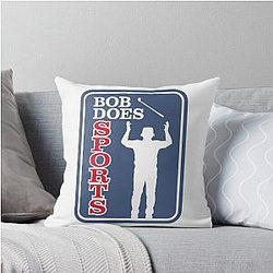 Bob Sports Merch Throw Pillow