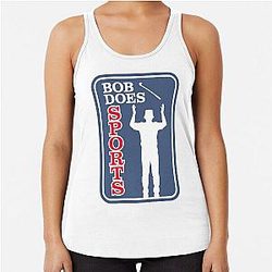 Bob does sports merch racerback tank top