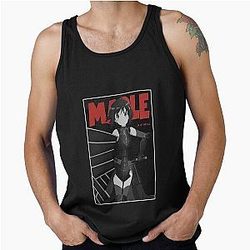 BoFuri Merch I Don't Want To Get Hurt So I'll Max Out My Defense Black Tank Top