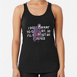 Bofuri Merch I Don't Want To Get Hurt So I'll Max Out My Defense Racerback Tank Top