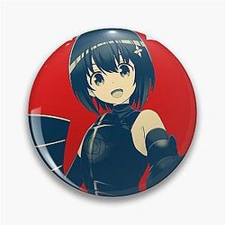 Bofuri Merch I Want To Get Hurt So Ill Max Out My Defense Retro Pin