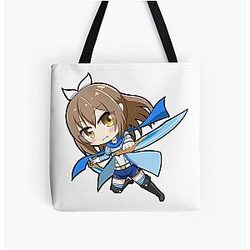Chibi Sally - Bofuri: I Don't Want to Get Hurt, I'll Max Out My Defence All Over Print Tote Bag
