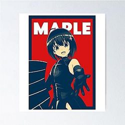 Bofuri Merch I Don't Want to Get Hurt So I'll Max Out My Defense Retro Poster