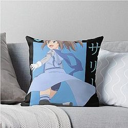 Sally Shiramine Bofuri Card Anime Throw Pillow