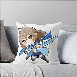 Chibi Sally - Bofuri: I Don't Want to Get Hurt, so I'll Max Out My Defense (Itai no wa Iya nano de Bougyoryoku ni Kyofuri Shitai to Omoimasu) Throw Pillow