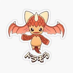 Dorazo the Dragon BOFURI Transparent Sticker