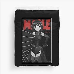 Bofuri Merch I Don't Want To Get Hurt So I'll Max Out My Defense Black Duvet Cover