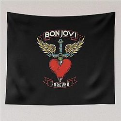 Bon Jovi Tour Fan Art Tapestry