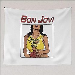 Bon Jovi Slippery Wet Tapestry