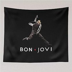 Bon Jovi Classic Rock Stage Jump Tapestry
