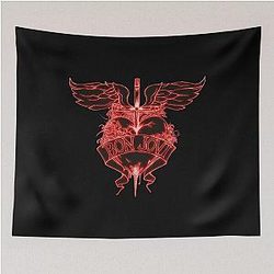 Bon Jovi Neon Winged Heart Tapestry