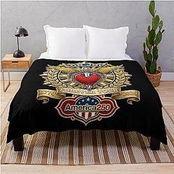 Bon Jovi Forever Tour America Tribute Throw Blanket