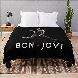 Bon Jovi Classic Rock Stage Throw Blanket