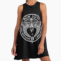 Red Love A Bad Name Bon Jovi Dress