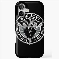 Red Give Love a Bad Name Bon Jovi iPhone Case