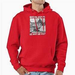 Bon Jovi Winged Heart Dagger Never Say Goodbye Inspired Fan Art Pullover Hoodie