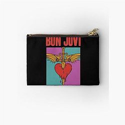 Distressed Bon Jovi Zipper Pouch