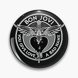 Red Love Bad Name Pin