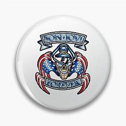 Skeleton Skull Forever Pin