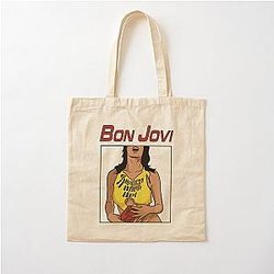 Bon Jovi Slippery Wet Cotton Tote Bag