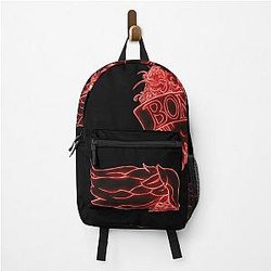 Bon Jovi Neon Winged Heart Dagger Backpack