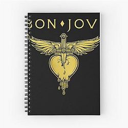 Bon Jovi Winged Heart Notebook