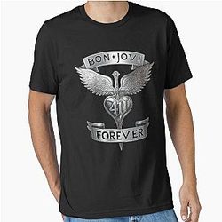 Bon Jovi Winged Heart 40th Anniversary Tribute T-Shirt