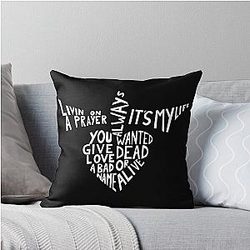 Bon Jovi Songs Throw Pillow