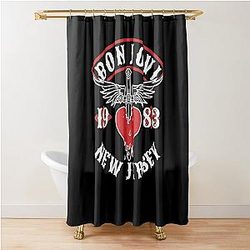 New Jersey 1983 Bon Jovi Shower Curtain