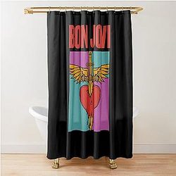 Distressed Bon Jovi Shower Curtain