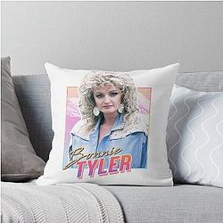Bonnie Tyler 80s Throw Pillow