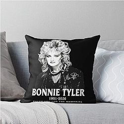 Bonnie Tyler Thank You for the Memories Tribute Throw Pillow