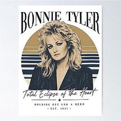 Bonnie Tyler Total Eclipse Retro 80s Music Poster
