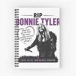 Rip Bonnie Tyler Spiral Notebook