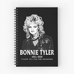 Bonnie Tyler Tribute Spiral Notebook