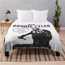 Rip Bonnie Tyler Throw Blanket
