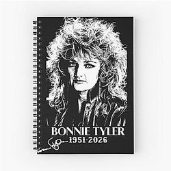 Bonnie Tyler RIP Spiral Notebook