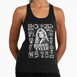 Bonnie Tyler Total Eclipse of the Heart Rock Icon Tank Top