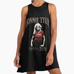 Bonnie Tyler Rock Icon 1951-2026 A Line Dress