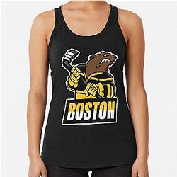 Art Boston Bruins Racerback Tank Top
