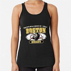 Art Boston Bruins Racerback Tank Top