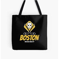 Boston Bruins Hockey Tote Bag