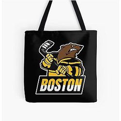 Boston Bruins All Over Print Tote Bag