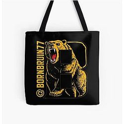 Art. Boston Bruins All Over Print Tote Bag