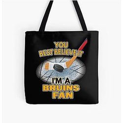 Boston Bruins All Over Print Tote Bag
