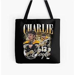 Art Boston Bruins All Over Print Tote Bag